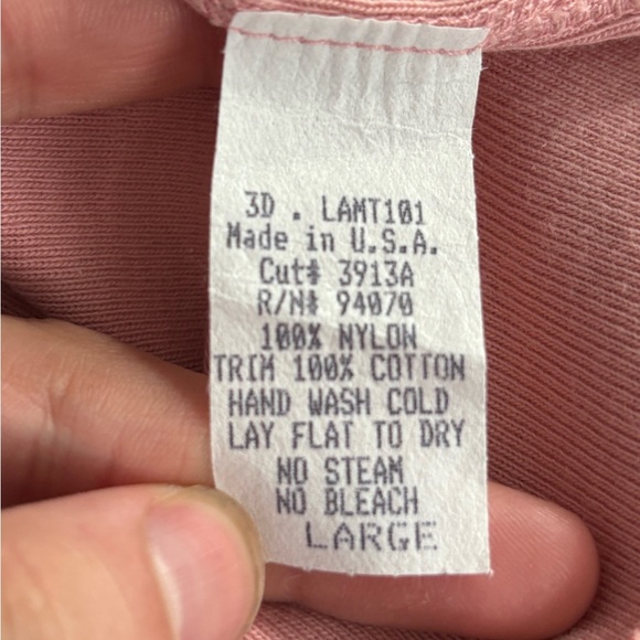 3 three dots pink short sleeve tee T-shirt size large - Picture 11 of 14